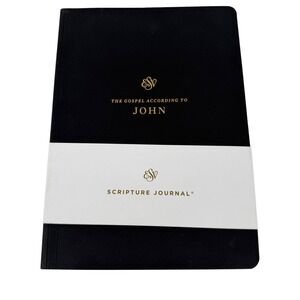 Crossway ESV Scripture Journal Gospel of John Paperback Black Gold Foil Accent